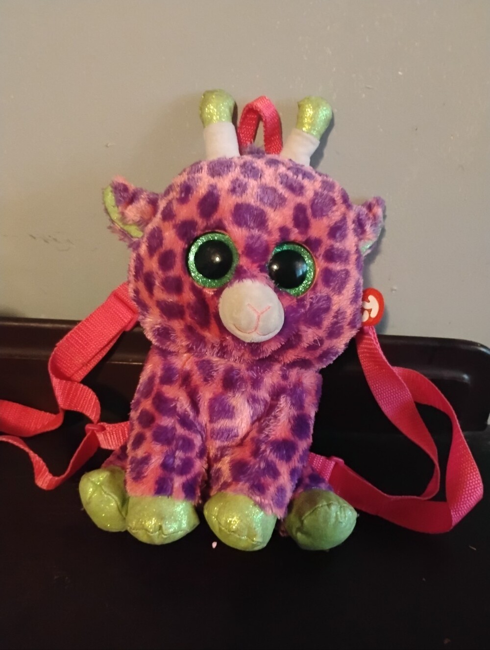 Ty Beanie Boos "Sky High" Giraffe Plush Backpack